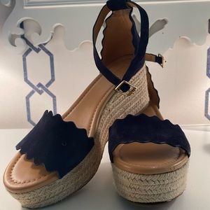 J. Crew Platform Wedge Shoes